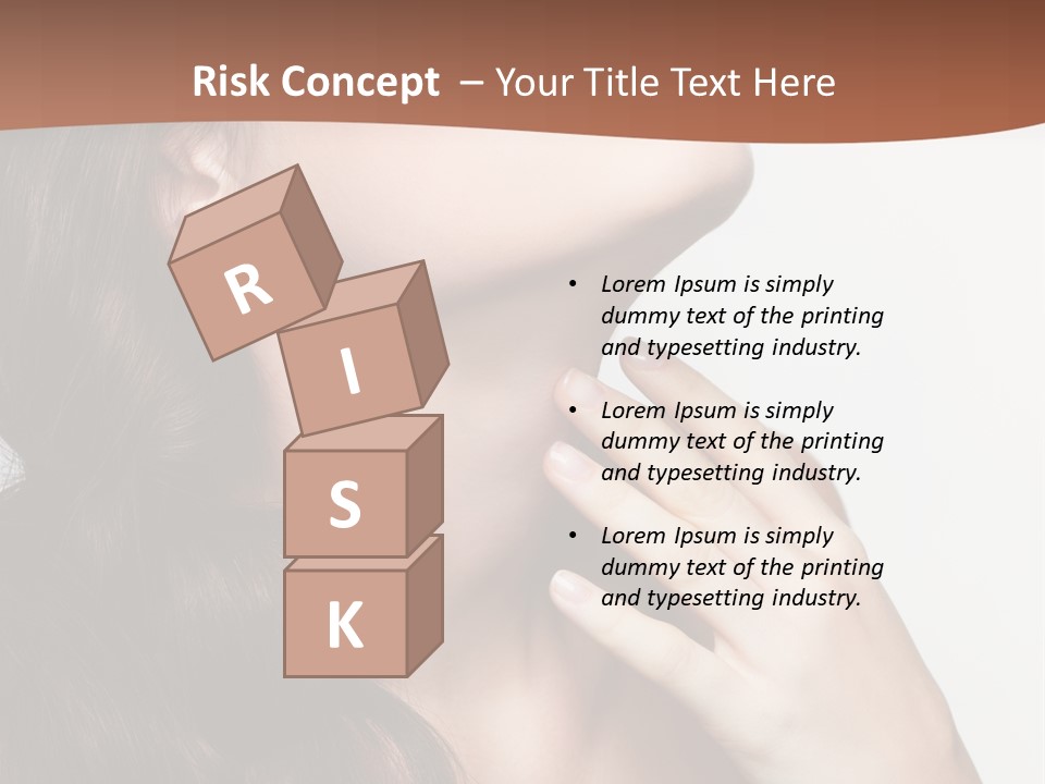 Young Caucasian Skin PowerPoint Template