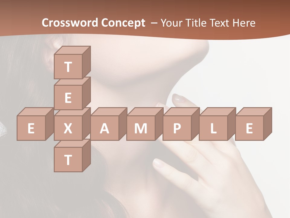 Young Caucasian Skin PowerPoint Template