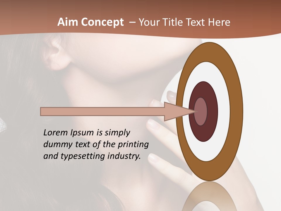 Young Caucasian Skin PowerPoint Template