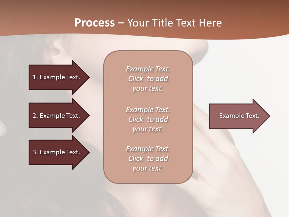 Young Caucasian Skin PowerPoint Template