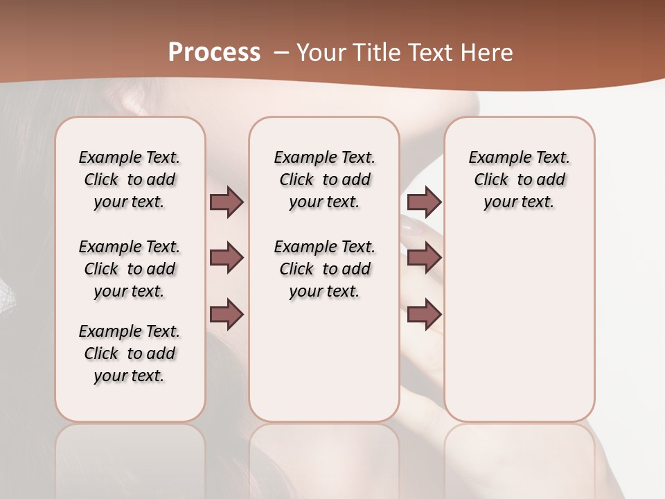 Young Caucasian Skin PowerPoint Template