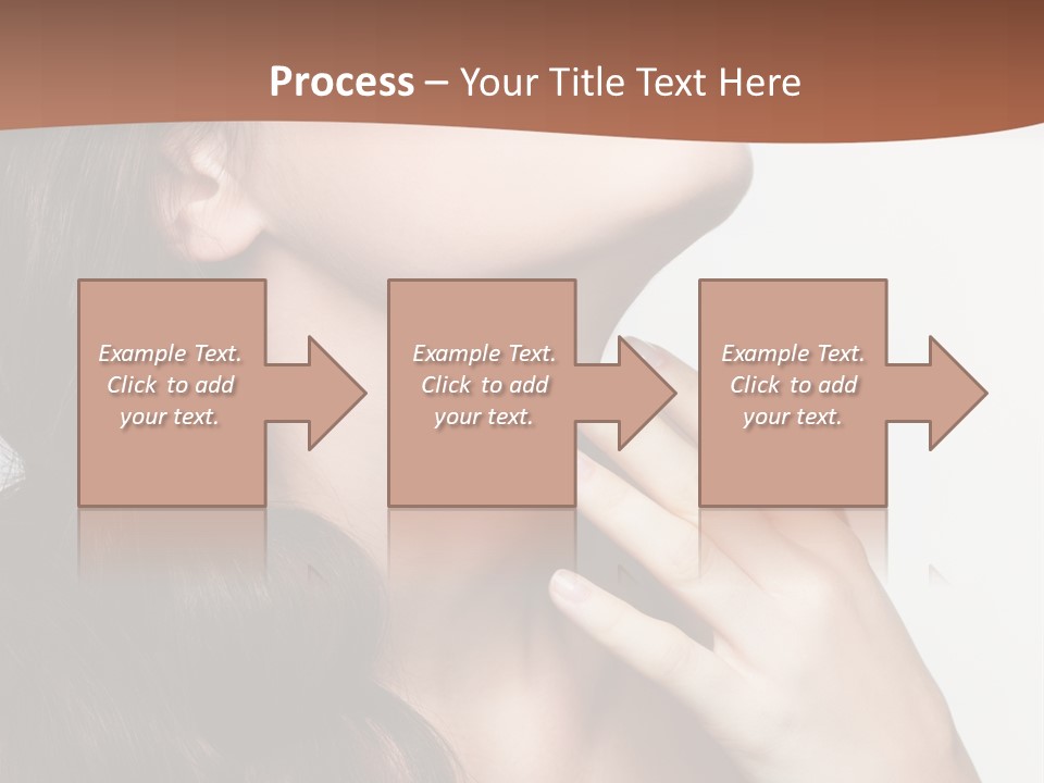 Young Caucasian Skin PowerPoint Template