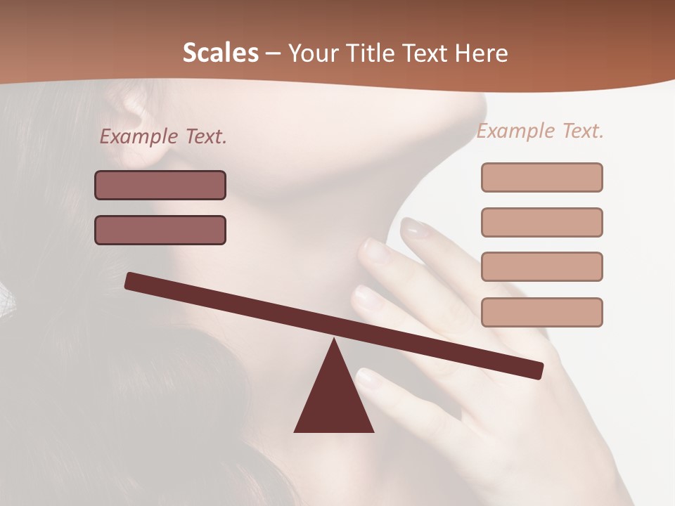 Young Caucasian Skin PowerPoint Template