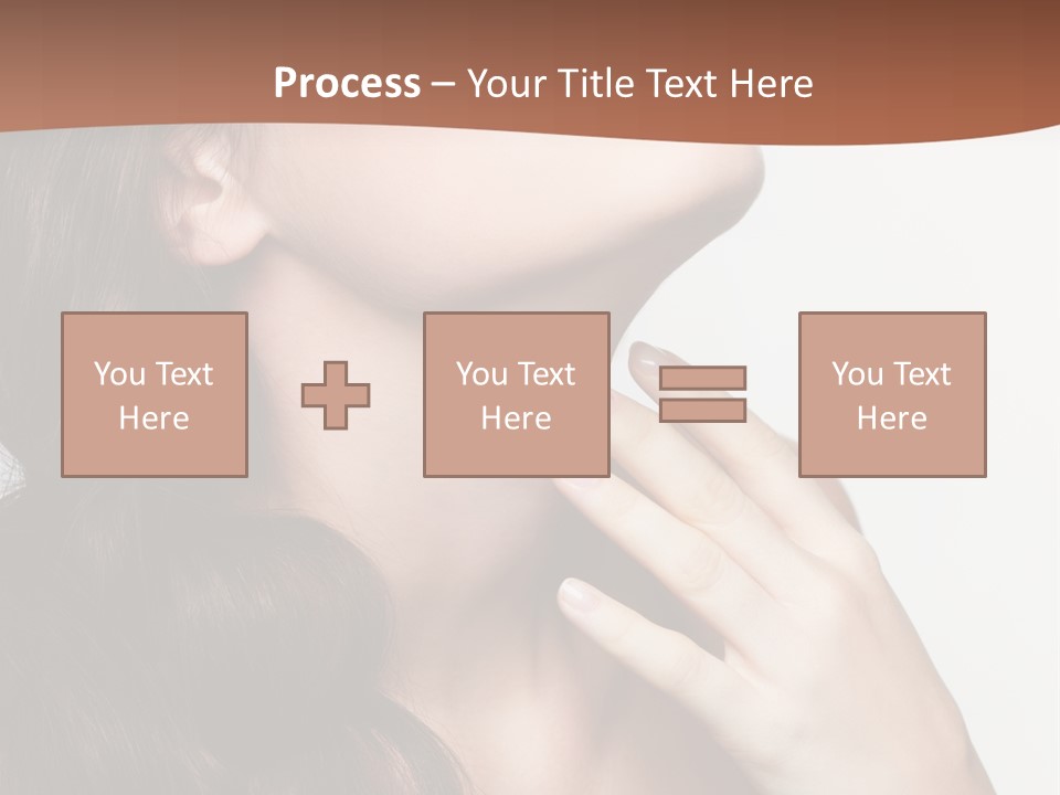 Young Caucasian Skin PowerPoint Template
