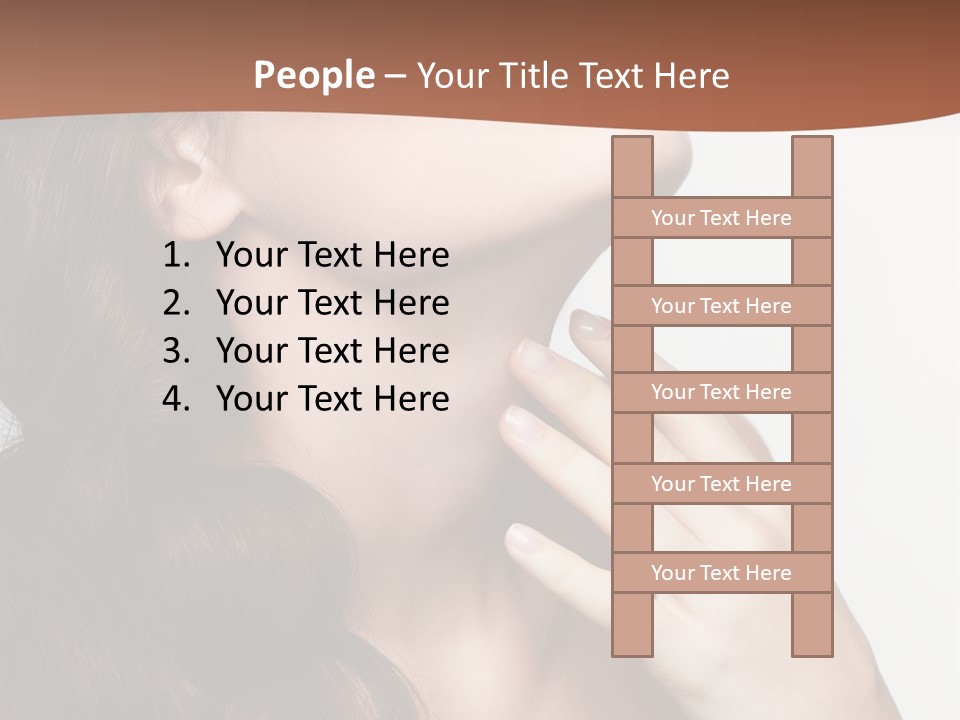Young Caucasian Skin PowerPoint Template