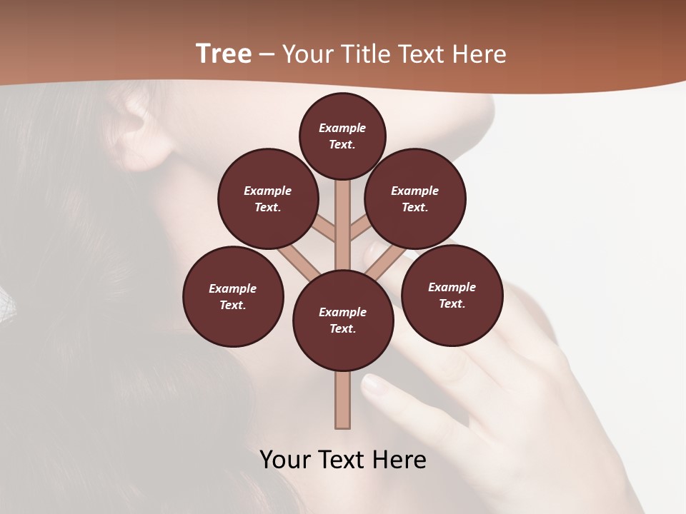 Young Caucasian Skin PowerPoint Template