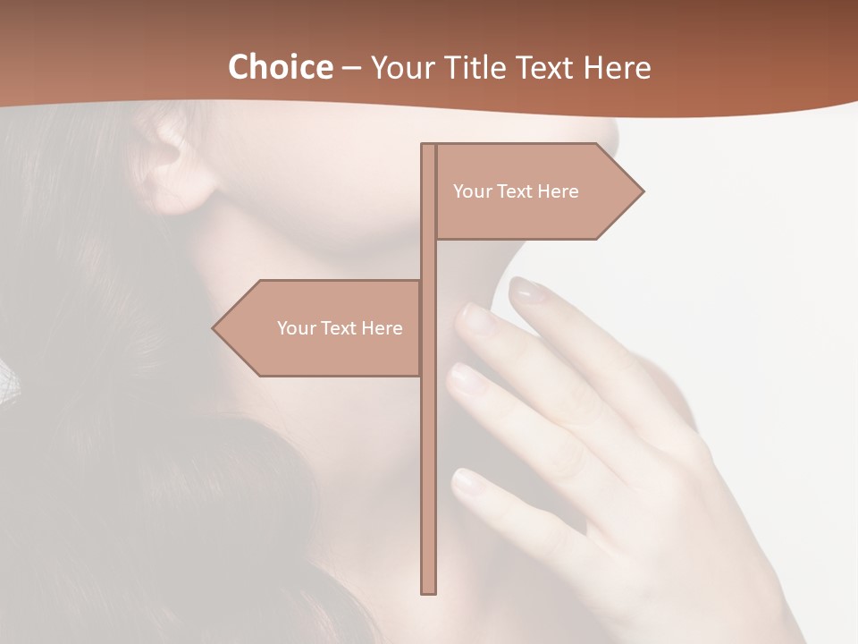 Young Caucasian Skin PowerPoint Template