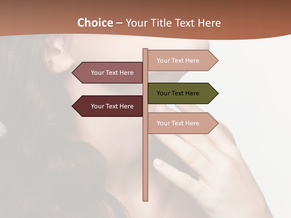 Young Caucasian Skin PowerPoint Template