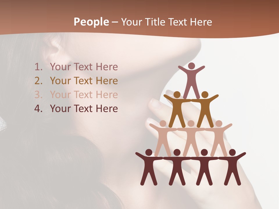 Young Caucasian Skin PowerPoint Template