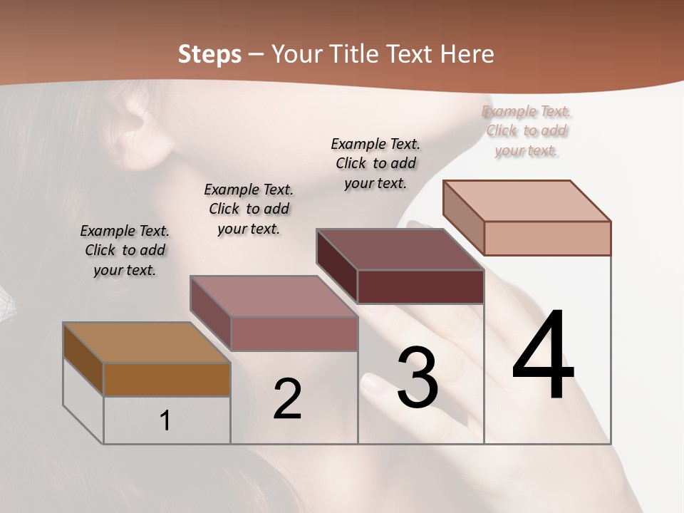 Young Caucasian Skin PowerPoint Template