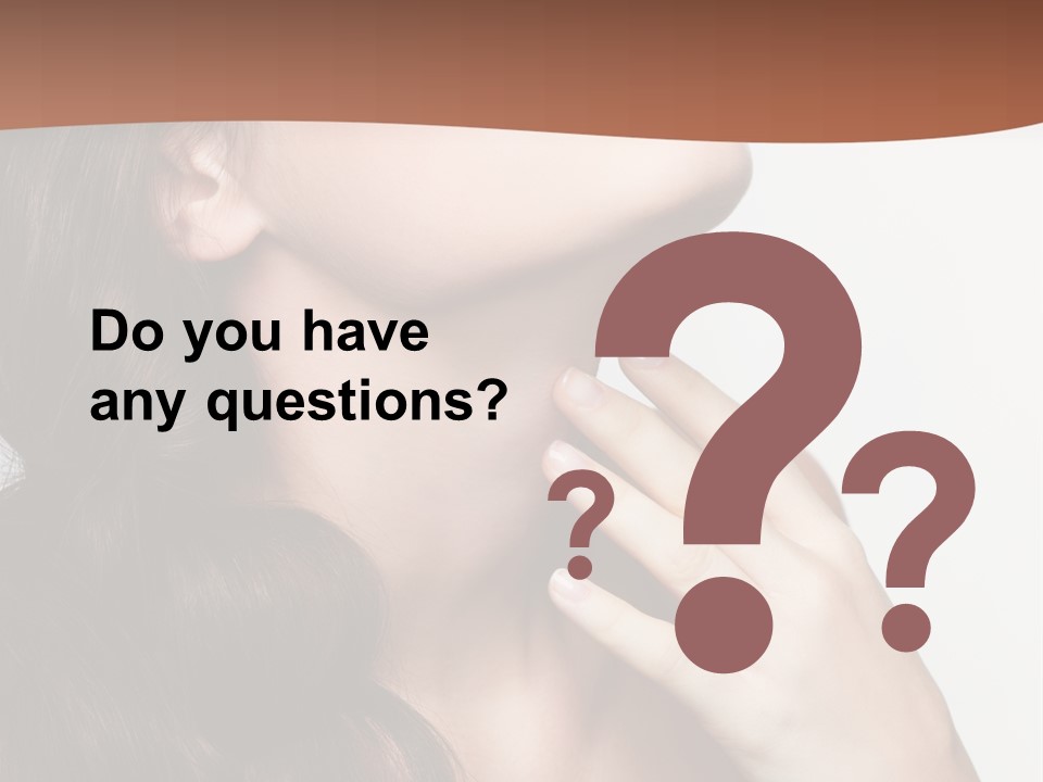 Young Caucasian Skin PowerPoint Template