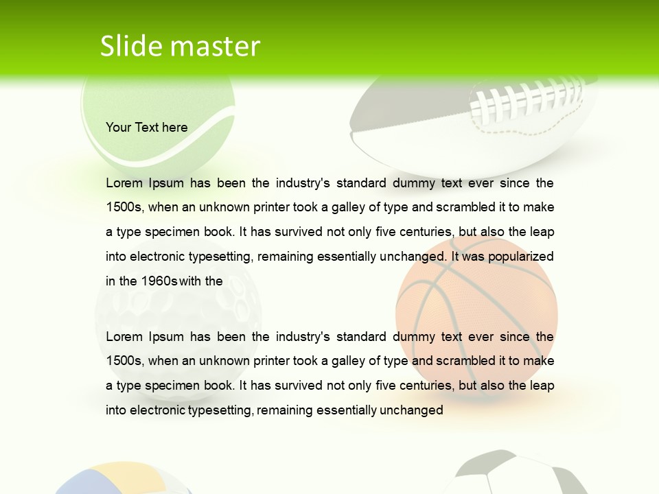 Goal Active Isolated PowerPoint Template