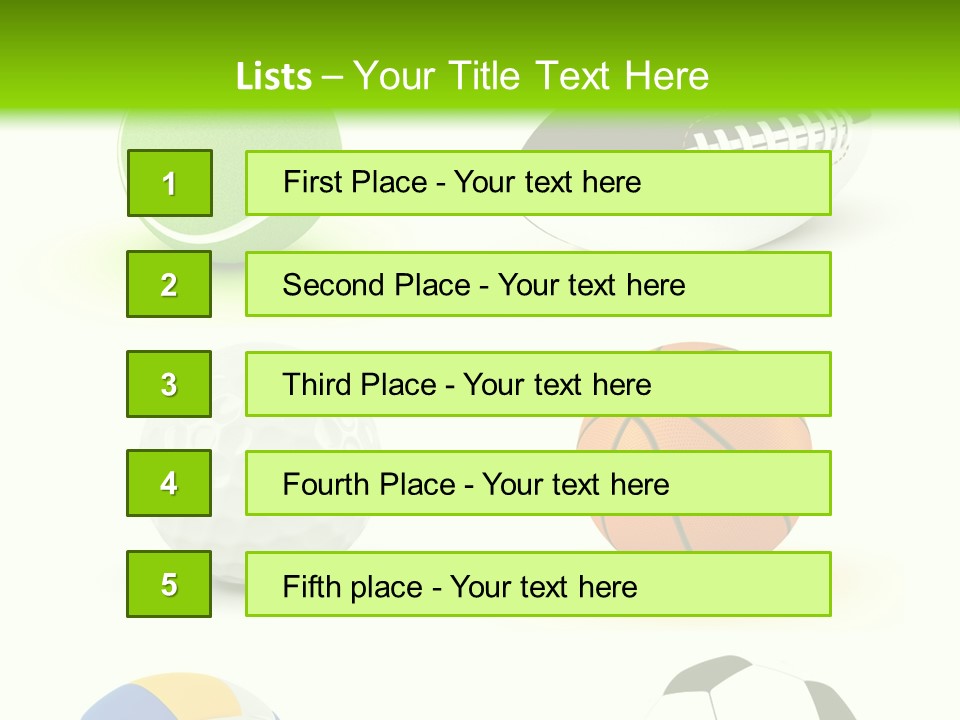 Goal Active Isolated PowerPoint Template