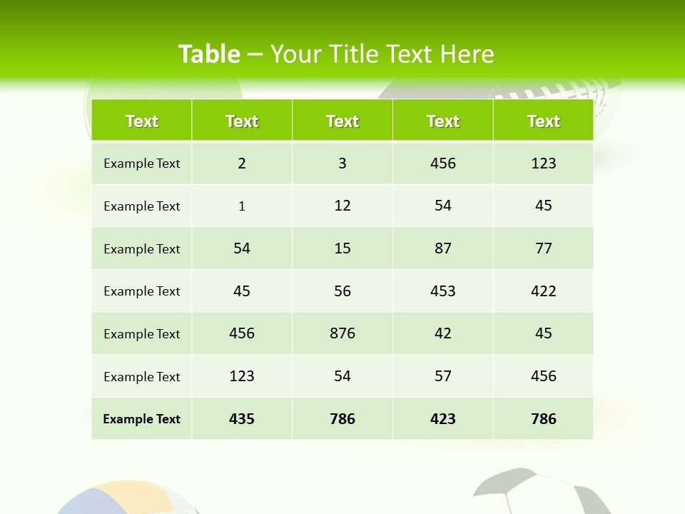 Goal Active Isolated PowerPoint Template