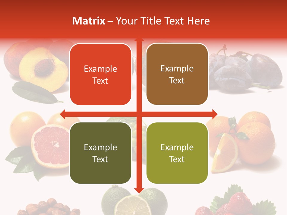 Berry Snack Watermelon PowerPoint Template