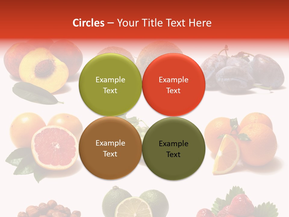 Berry Snack Watermelon PowerPoint Template