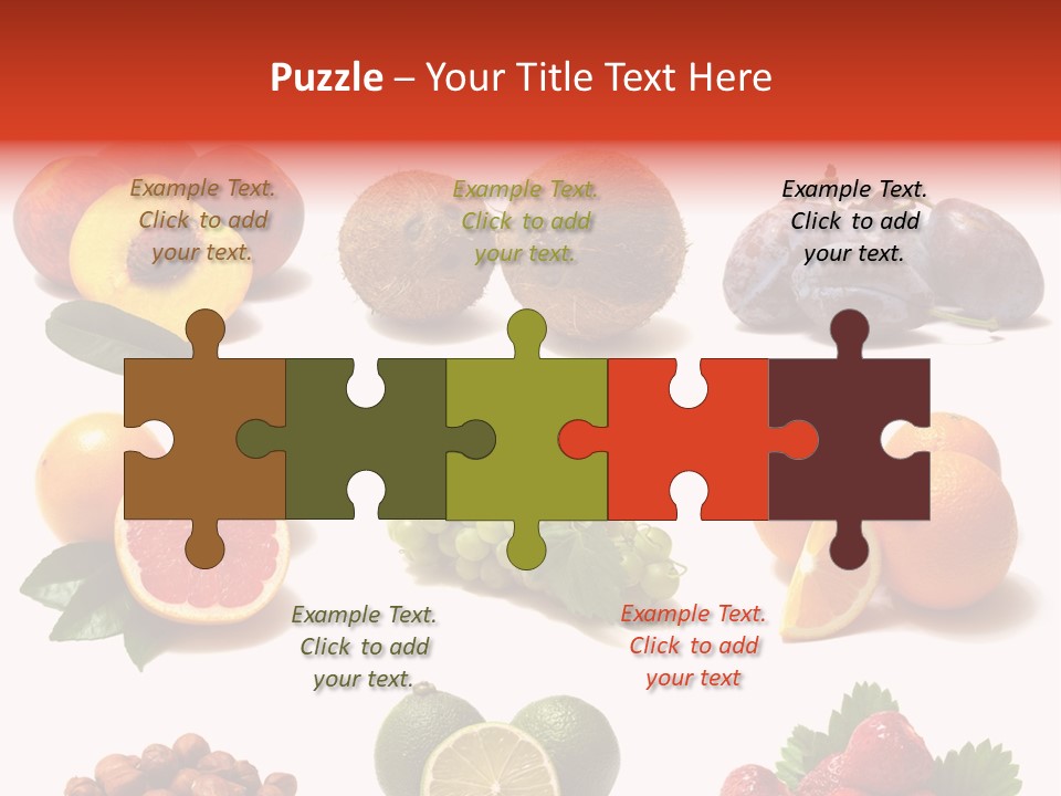 Berry Snack Watermelon PowerPoint Template