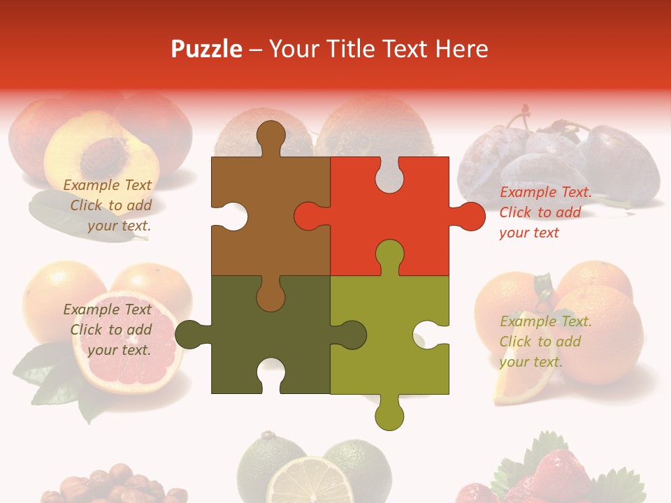 Berry Snack Watermelon PowerPoint Template