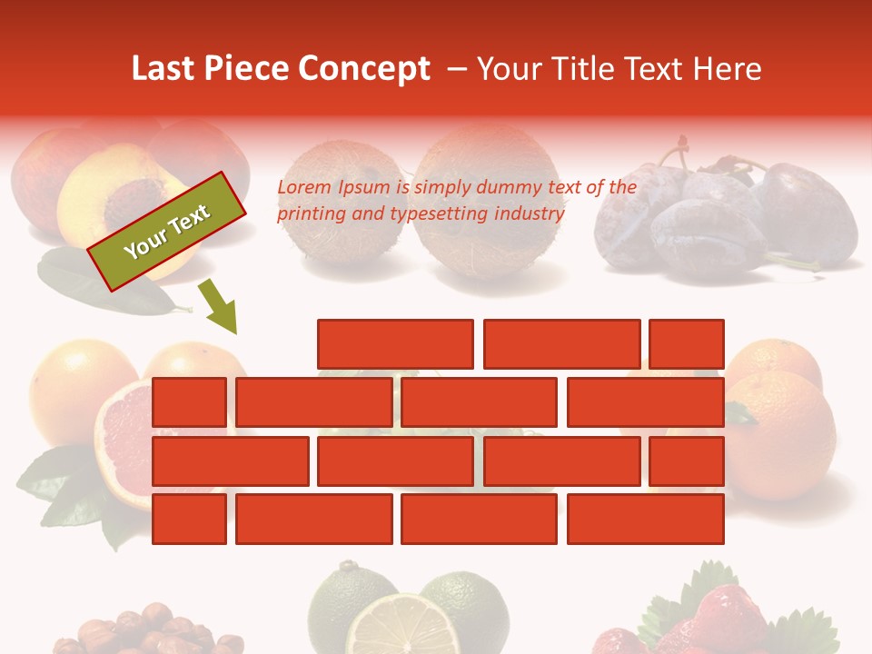 Berry Snack Watermelon PowerPoint Template