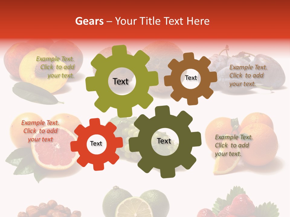 Berry Snack Watermelon PowerPoint Template