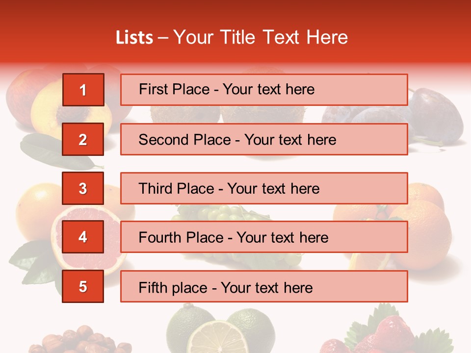Berry Snack Watermelon PowerPoint Template