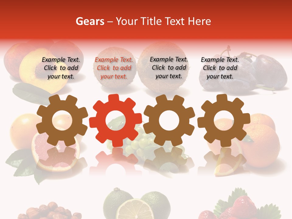 Berry Snack Watermelon PowerPoint Template