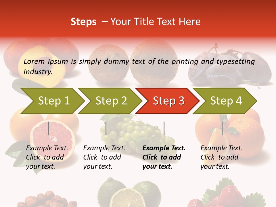 Berry Snack Watermelon PowerPoint Template