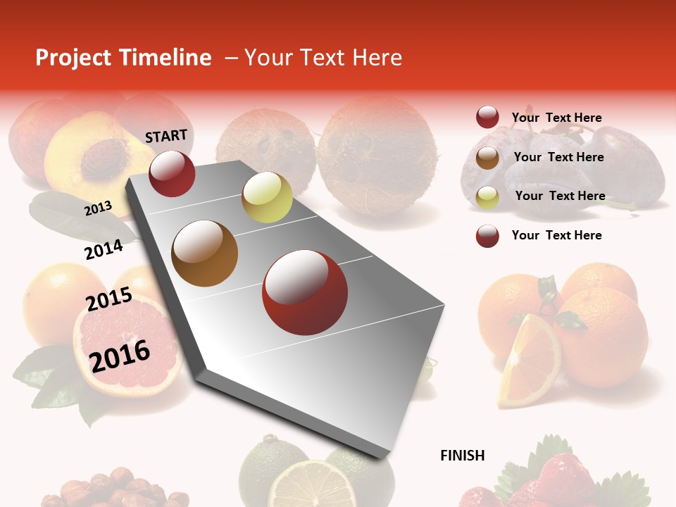 Berry Snack Watermelon PowerPoint Template