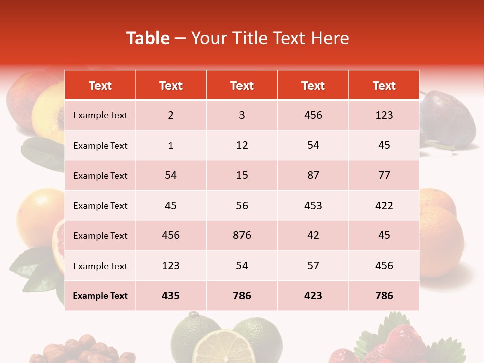 Berry Snack Watermelon PowerPoint Template