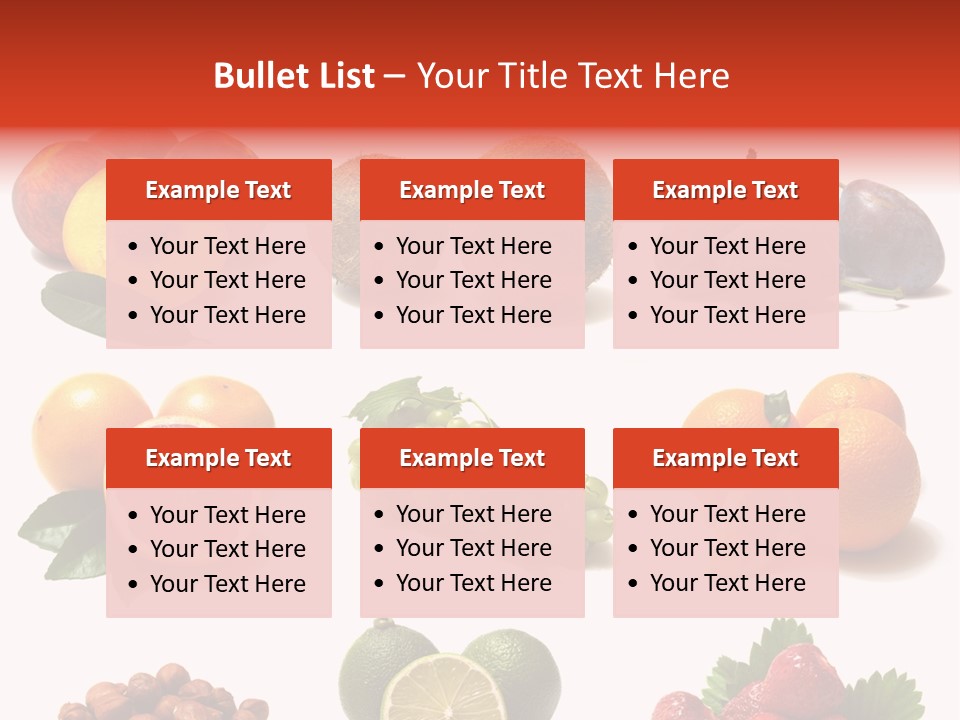 Berry Snack Watermelon PowerPoint Template