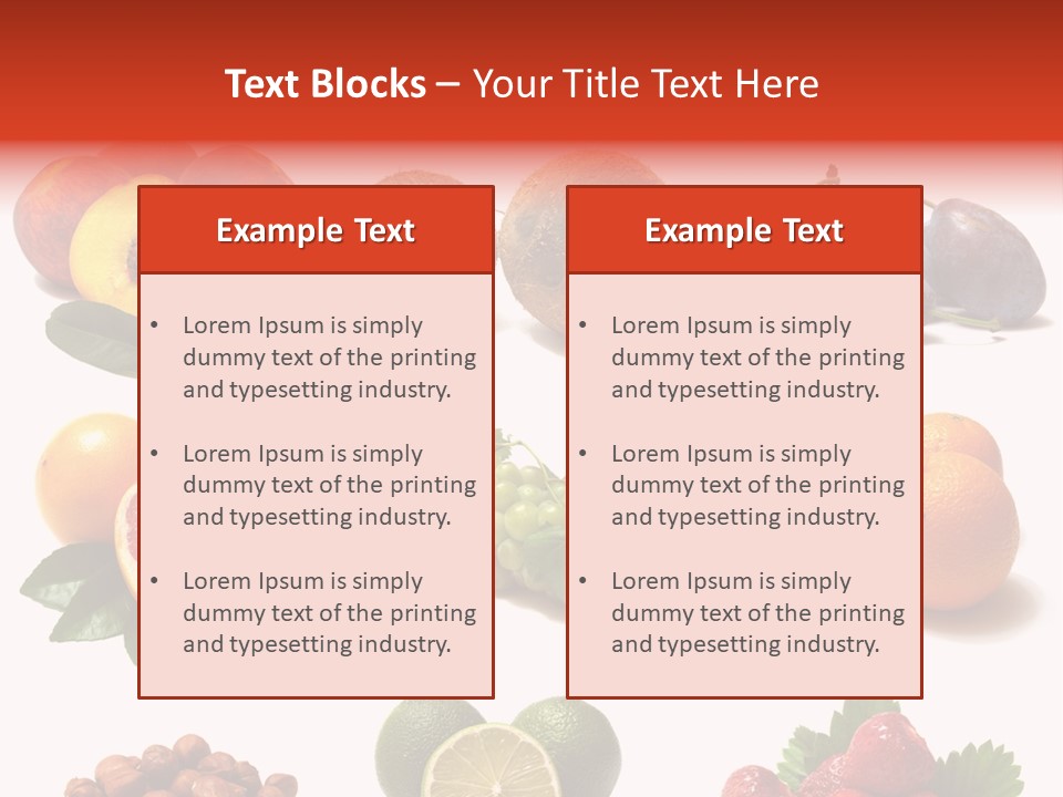 Berry Snack Watermelon PowerPoint Template