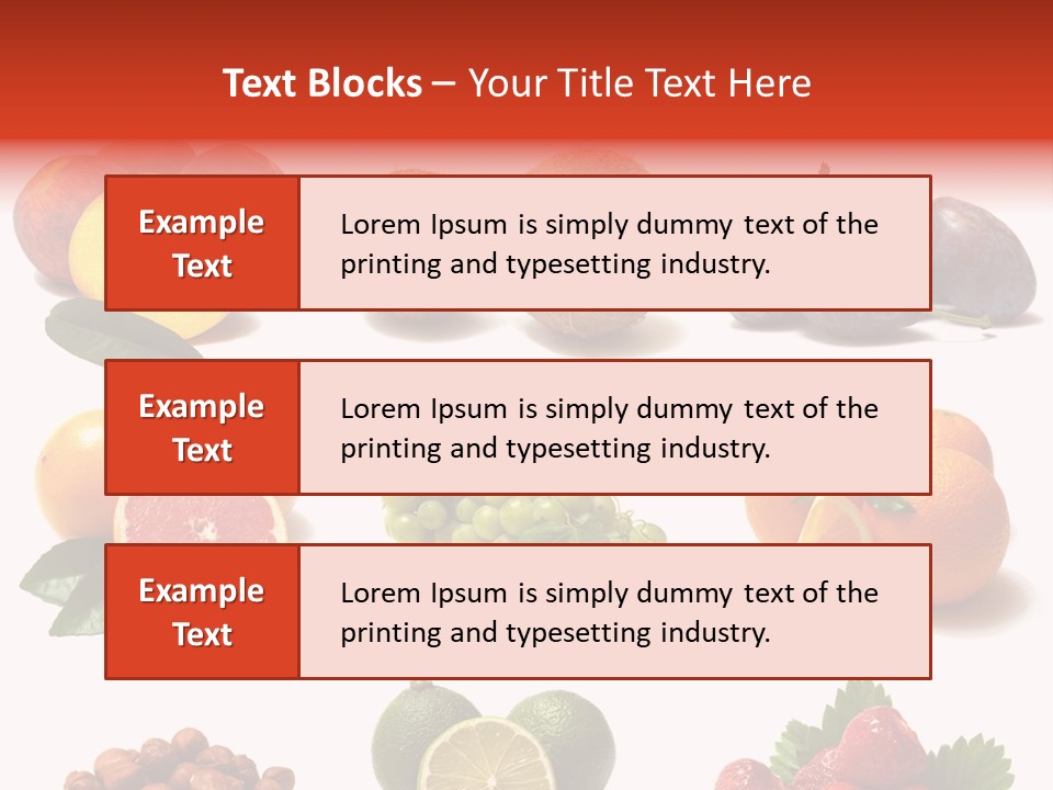 Berry Snack Watermelon PowerPoint Template