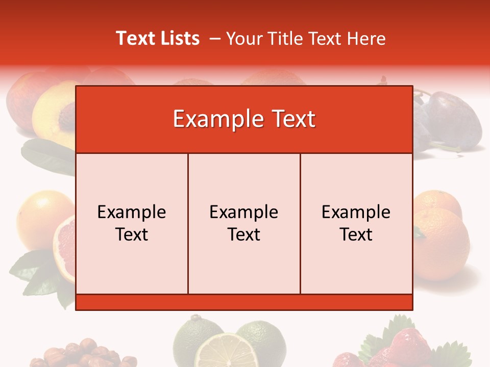 Berry Snack Watermelon PowerPoint Template