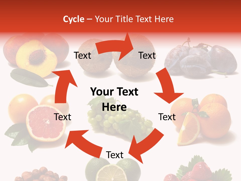 Berry Snack Watermelon PowerPoint Template