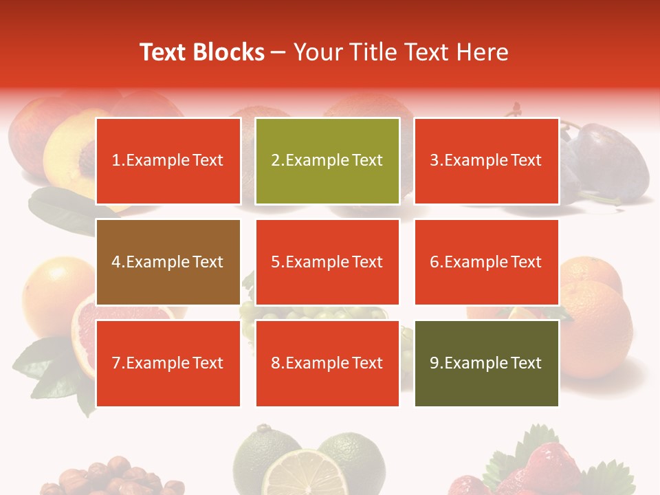 Berry Snack Watermelon PowerPoint Template