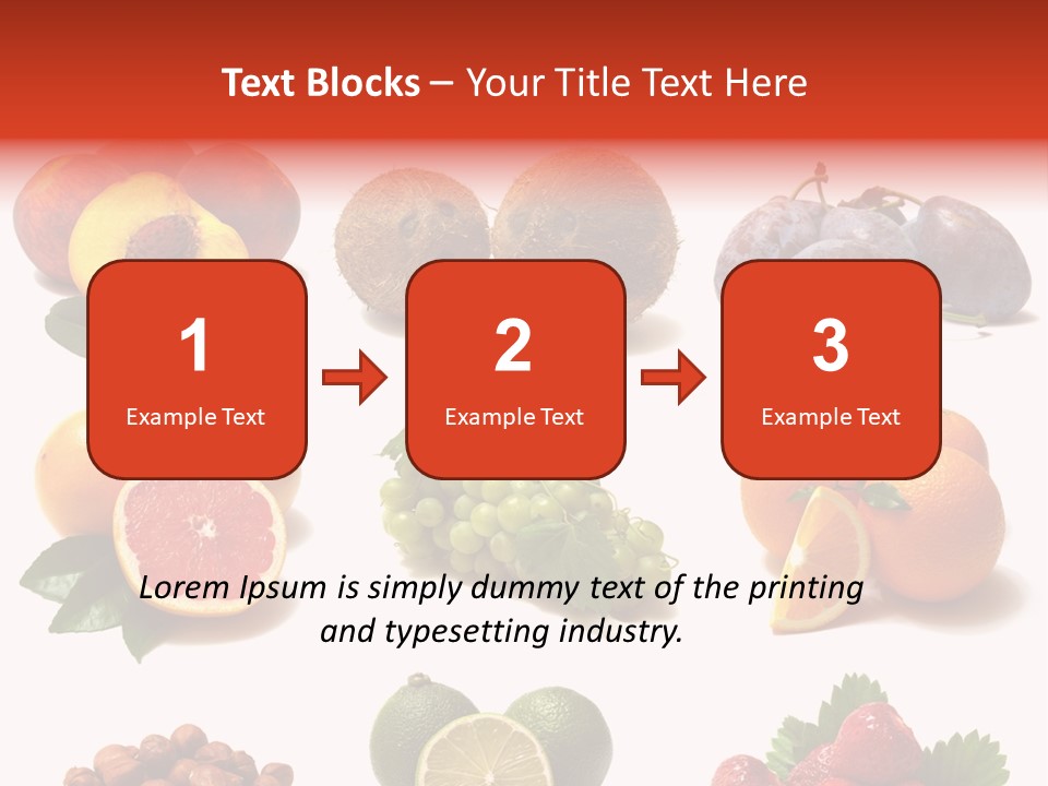 Berry Snack Watermelon PowerPoint Template