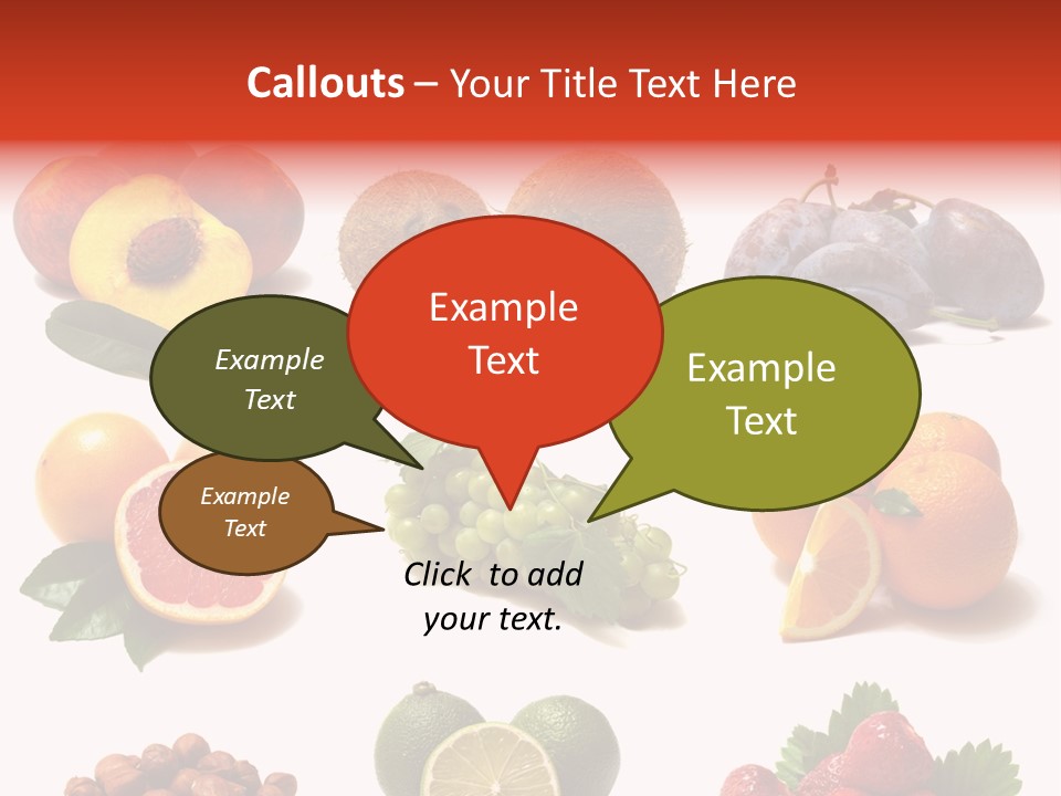 Berry Snack Watermelon PowerPoint Template