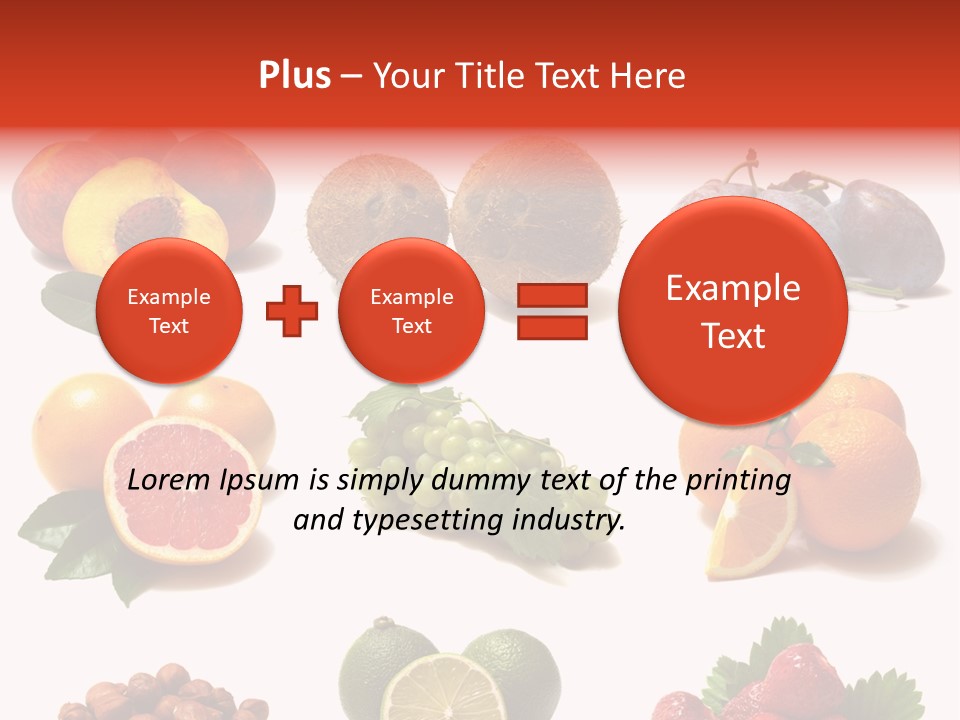 Berry Snack Watermelon PowerPoint Template