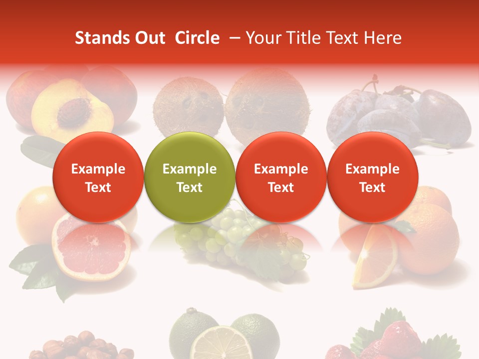 Berry Snack Watermelon PowerPoint Template