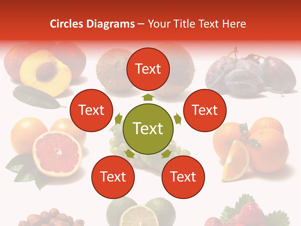 Berry Snack Watermelon PowerPoint Template