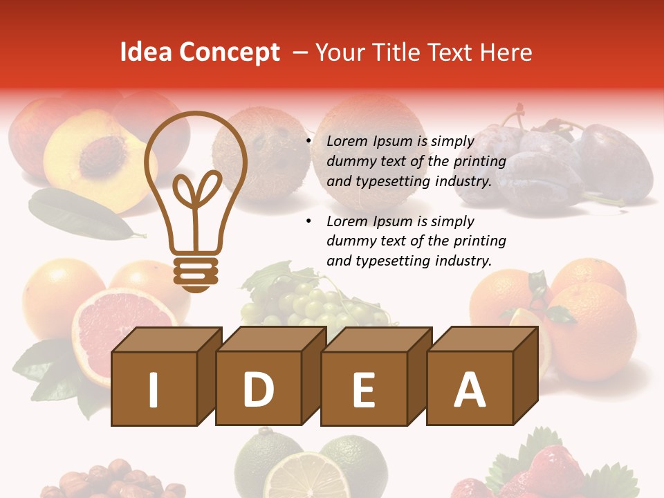 Berry Snack Watermelon PowerPoint Template