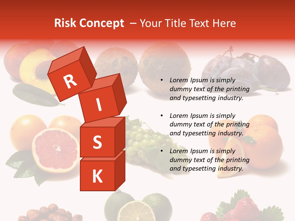 Berry Snack Watermelon PowerPoint Template