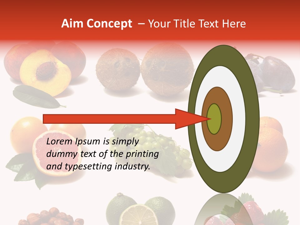 Berry Snack Watermelon PowerPoint Template