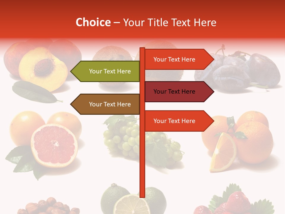 Berry Snack Watermelon PowerPoint Template