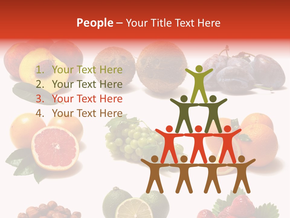 Berry Snack Watermelon PowerPoint Template