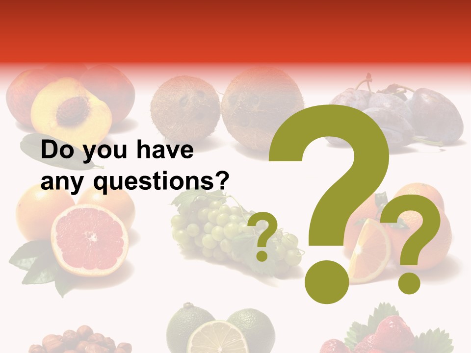 Berry Snack Watermelon PowerPoint Template