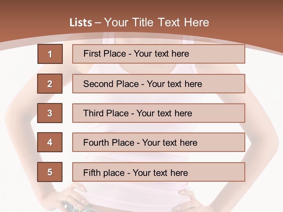 Young Confident Y PowerPoint Template
