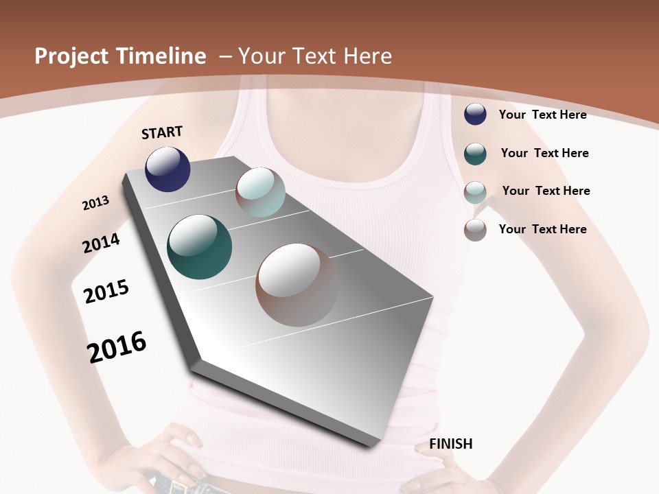 Young Confident Y PowerPoint Template