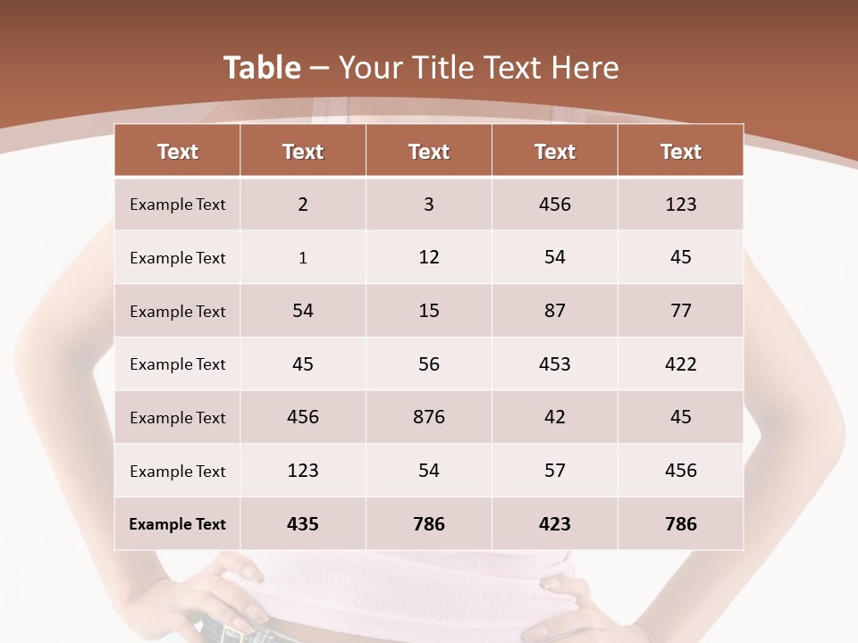 Young Confident Y PowerPoint Template