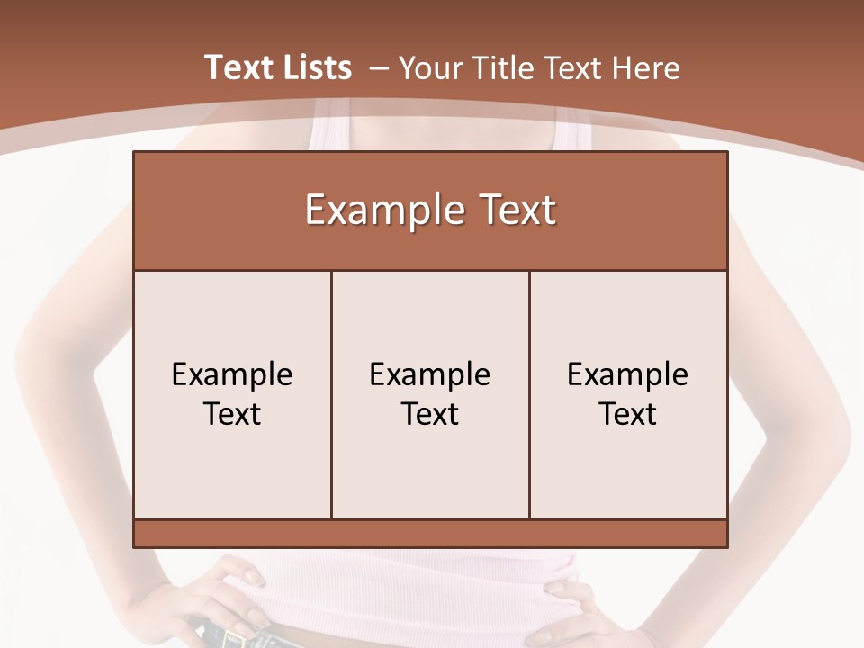 Young Confident Y PowerPoint Template